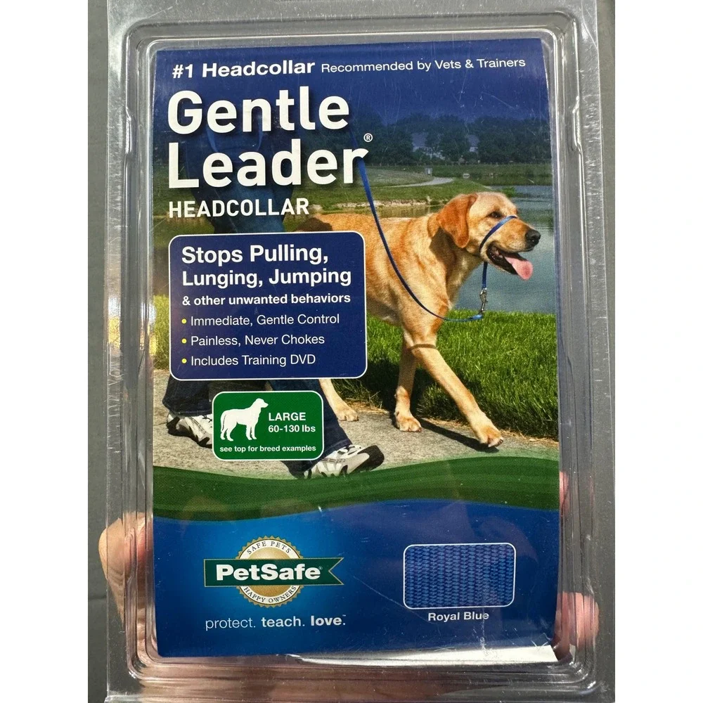 PetSafe Gentle Leader Headcollar‎ Large Royal Blue Dog Training GL-Q-HC-L-RYL